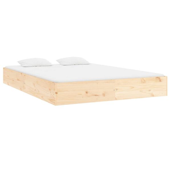 vidaXL Massivholzbett ohne Matratze 200x200 cm