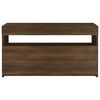 vidaXL TV-Schrank mit LED-Leuchten Braun Eichen-Optik 75x35x40 cm