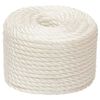 vidaXL Arbeitsseil Wei&szlig; 14 mm 50 m Polypropylen