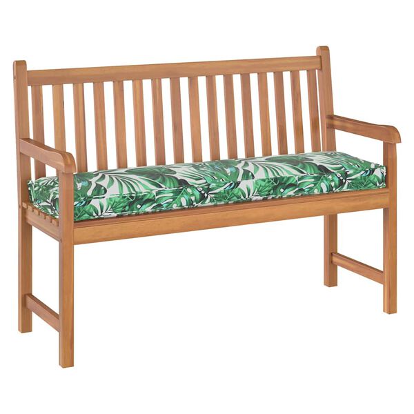 vidaXL Palettenkissen f&uuml;r Bank Floral Blattmuster 140 x 40 x 8 cm