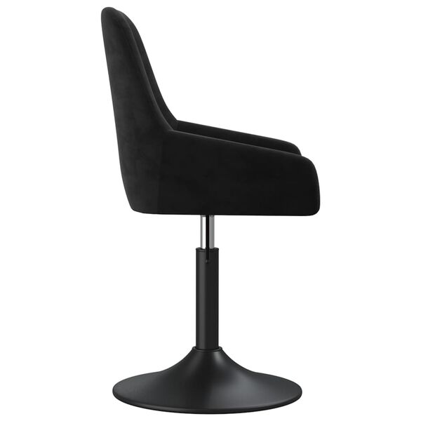 vidaXL Barhocker Schwarz Samt