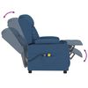 vidaXL Massagesessel mit Aufstehhilfe Blau Stoff
