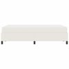 vidaXL Bettrahmen mit Matratze Creme 120 x 200 cm Stoff