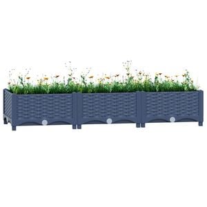 vidaXL Hochbeet 120x40x23 cm Polypropylen