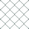 vidaXL Zaunpfosten Gr&uuml;n 10 x 0,6 m (60 x 60 mm Maschen) Stahl und PVC