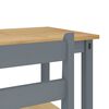vidaXL 3-tlg. Bar-Set Grau Massivholz Kiefer