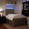 vidaXL Boxspringbett mit Matratze Hellgrau 120x190 cm Samt