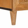 vidaXL Sideboard mit T&uuml;r Hellbraun 60 x 33 x 75 cm massives Mangoholz