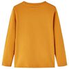 Kinder-Langarmshirt Dunkles Ocker 116