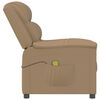 vidaXL Massagesessel Cappuccino-Braun Kunstleder