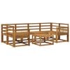 vidaXL Outdoor-Sofagarnitur 7 pcs Natur Massivholz Akazie