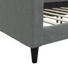 vidaXL Tagesbett Dunkelgrau 100x200 cm Stoff