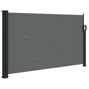 vidaXL Ausziehbare Seitenmarkise Anthrazit 120x500 cm
