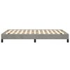 vidaXL Bettgestell ohne Matratze Hellgrau 120x190 cm Samt