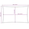 vidaXL Sonnensegel Oxford-Gewebe Rechteckig 2x5 m Anthrazit