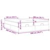 vidaXL Ottoman-Bett mit Matratzen Creme 200x200 cm Stoff