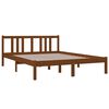 vidaXL Massivholzbett Honigbraun 140x190 cm