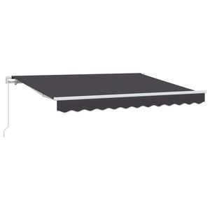 vidaXL Einziehbare Markise Anthrazit 250 x 200 cm Stoff