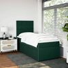 vidaXL Boxspringbett mit Matratze Dunkelgr&uuml;n 80x200 cm Samt