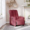 vidaXL Massagesessel Elektrisch Weinrot Stoff