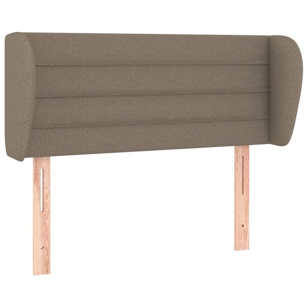 vidaXL Kopfteil mit Ohren Taupe 83x23x78/88 cm Stoff