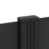 vidaXL Seitenmarkise Ausziehbar Schwarz 220x1000 cm