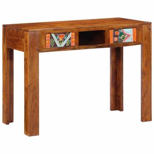 vidaXL Schreibtisch mit Schubladen mit Speicher Braun 100 x 50 x 75 cm