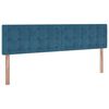 vidaXL Ottoman-Bett mit Matratzen & LED Dunkelblau 200x200 cm Samt