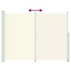 vidaXL Seitenmarkise Ausziehbar 220x300 cm Creme