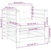 vidaXL Gartenst&uuml;hle mit Kissen 2 Stk. Massivholz Douglasie
