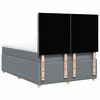 vidaXL Boxspringbett mit Matratze Hellgrau 140x190 cm Stoff