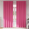 vidaXL Verdunkelungs-Vorh&auml;nge mit Ringen 2 pcs Helles Pink