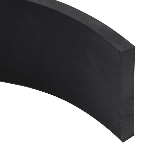 vidaXL Gummileiste f&uuml;r Schneepflug Schwarz 200x8x1 cm