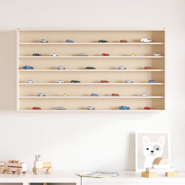 vidaXL Sammlervitrine aus Holz mit 6 Regalen 100x8,5x55 cm