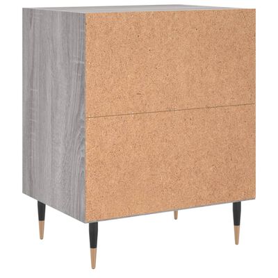 vidaXL Nachttisch Grau Sonoma 40x30x50 cm Holzwerkstoff