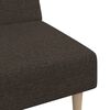 vidaXL Schlafsofa 2-Sitzer Dunkelbraun Stoff
