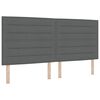 vidaXL Boxspringbett mit Matratze Dunkelgrau 90x190 cm Dunkelgrau