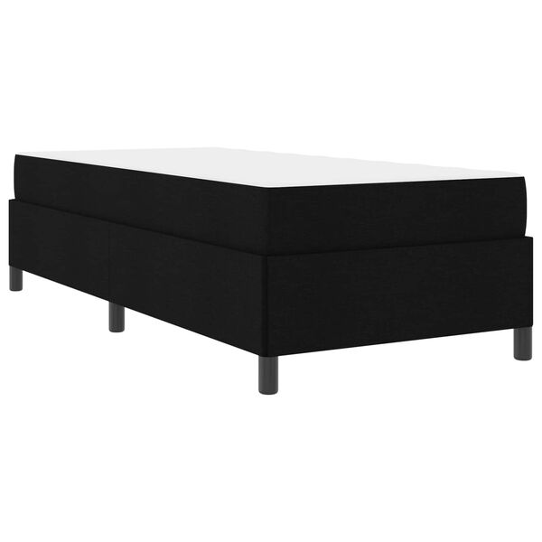 vidaXL Boxspringbett Schwarz 80 x 200 cm Stoff