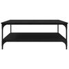 vidaXL Couchtisch Schwarz Eichen-Optik 100 x 100 x 40 cm Holzwerkstoff
