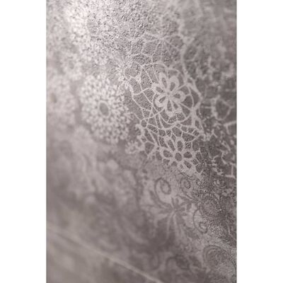 Grosfillex Wandfliesen Gx Wall+ 5 Stk. Zement Blumen 45x90 cm Grau