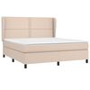 vidaXL Boxspringbett Matratze Cappuccino-Braun 180x200 cm Kunstleder
