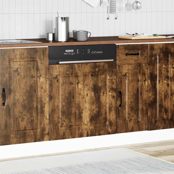 vidaXL Geschirrspülerblende Kalmar Räuchereiche 60x1,5x67 cm