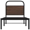 vidaXL Bettgestell ohne Matratze 80x200 cm Braun Eichen-Optik