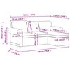 vidaXL Sofa 160cm Schwarz Metall