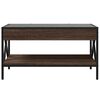 vidaXL Couchtisch mit Infinity-LED Braun Eichen-Optik 70x50x38 cm