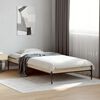 vidaXL Bettgestell Sonoma-Eiche 100x200 cm Holzwerkstoff und Metall