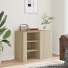 vidaXL Wandregal Sonoma-Eiche 75x35x60 cm Holzwerkstoff