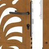 vidaXL Gartentor 100x125 cm Verwitterungsstahl Wellendesign