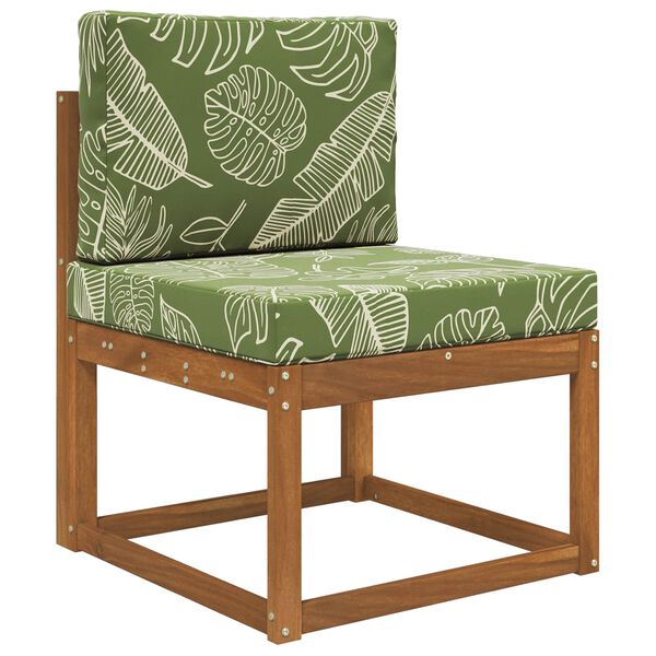 vidaXL Sofakissen f&uuml;r drau&szlig;en 2 pcs Blattdesign Polyester