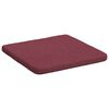 vidaXL Sitzkissen 4 pcs Weinrot 40 x 40 x 3 cm Stoff